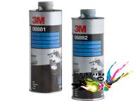 3M 08881 Антигравийное текстурное покрытие на водной основе черное 1л