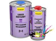 Бесцветный акриловый лак Novol (Economy) 1л+0,5л