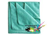 App 080648 Салфетка беспыльная из микрофибры 40см х 40см зеленая 3шт