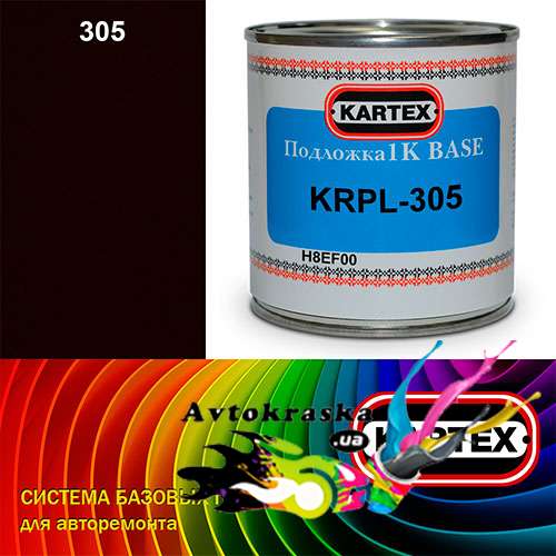 Kartex Базовая подложка для краски KRPL-305 темно-коричневая 0,25 л