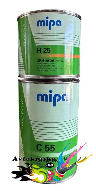 Лак акриловий Mipa MS С55 1л+0,5л - Лак акриловий MS цена!