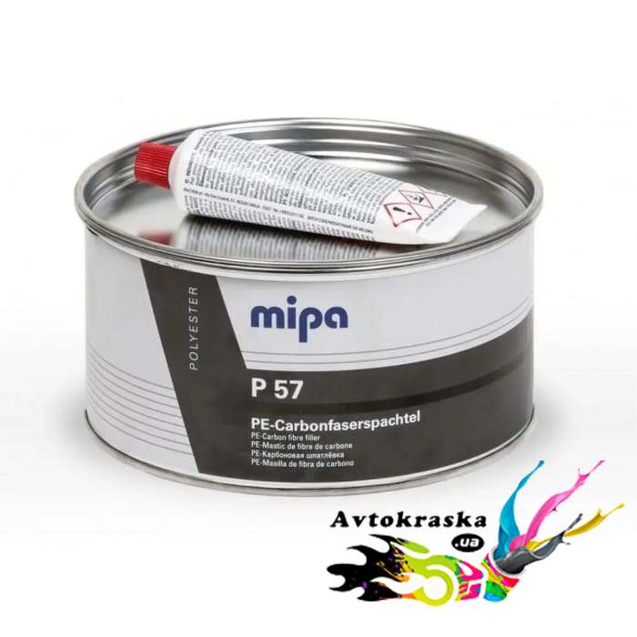 Шпатлевка карбоновая Mipa P57 1,8кг - Шпатлевка с волокнами карбона цена!
