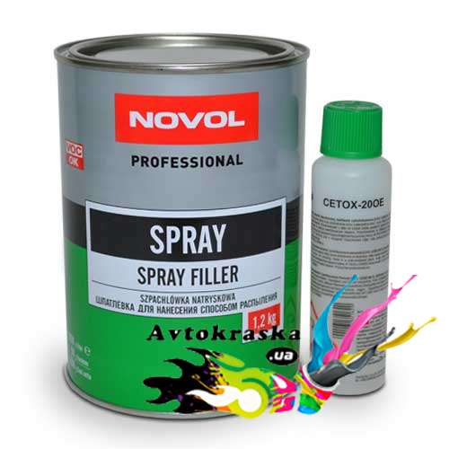 Шпатлевка жидкая Novol 1201 Spray 0,8л