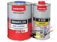 38071 Novol Лак бесцветный акриловый Novakryl 570 1л+0,5л