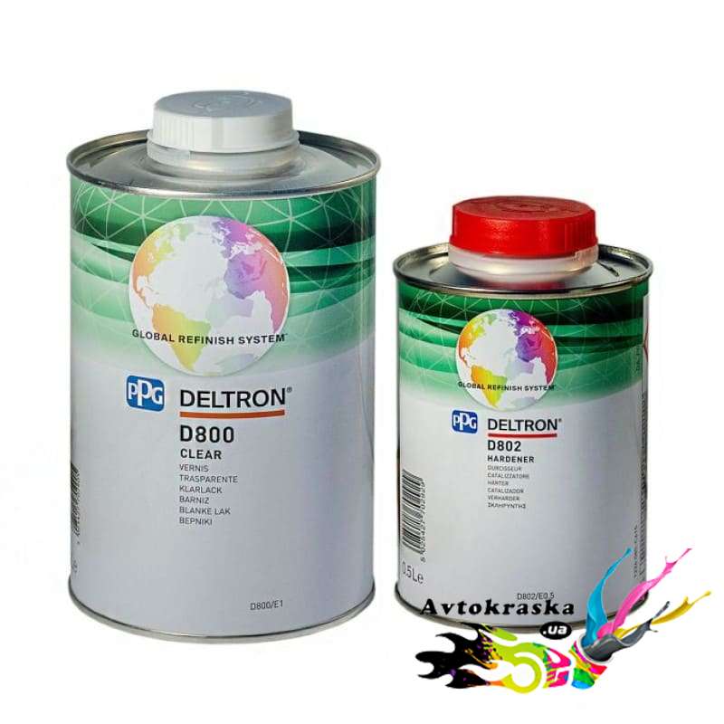 Лак акриловый PPG D880 HS комплект 1л+0,5л - Лак акриловый HS цена!