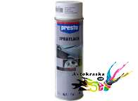Presto белая краска глянцевая в баллончике 500 мл