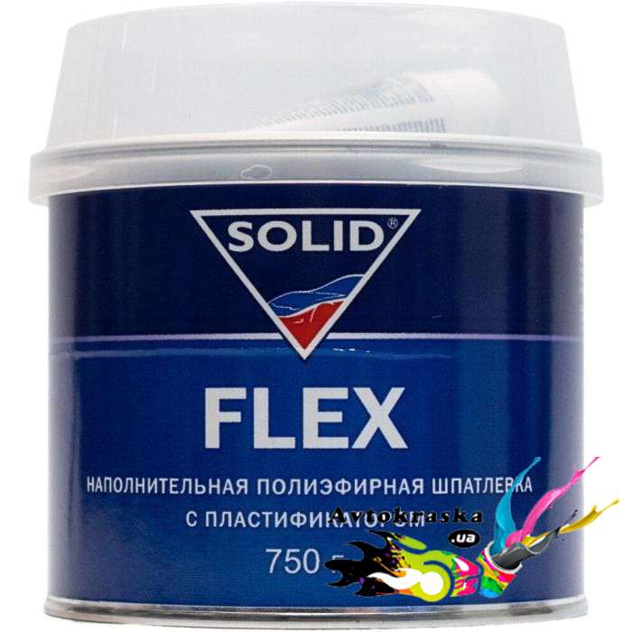 Шпаклівка по пластику Solid Flex 0,75кг - Шпаклівка по пластику цена!