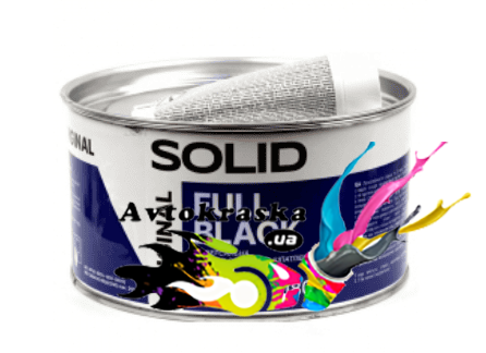 Solid Full Black универсальная шпатлевка черная 1,8кг - Универсальная шпатлевка цена!