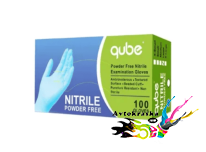Перчатки нитриловые Solid Qube синие XL 100шт