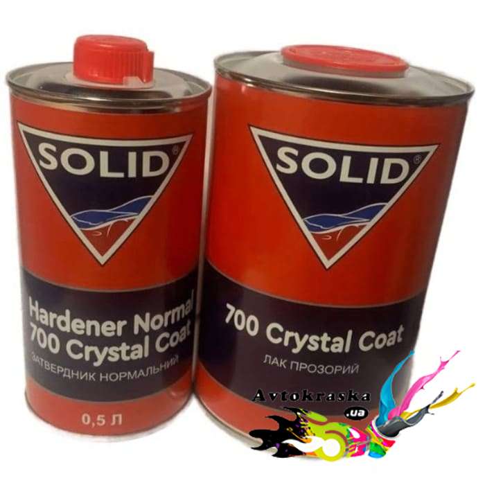 Автомобильный лак SOLID 700 Crystal Coat MS комплект 1л+0,5л - Лак акриловый MS цена!