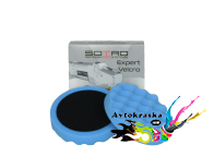 Полировальная профилированная губка Sotro D150/H25мм синяя сверхтвердая