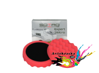 Полировальный круг Sotro профилированный D150/H25мм красный средне-мягкий