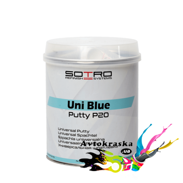Шпатлевка универсальная SOTRO P20 Uni Blue Putty 4,0 кг
