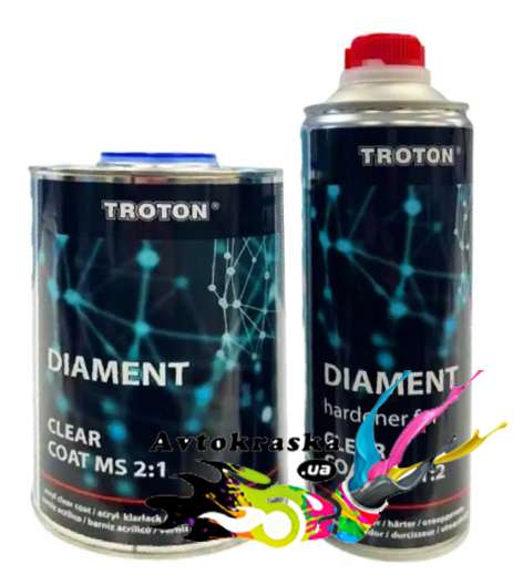 Лак Troton акриловый Diament CT 216 MS 2+1 1л+0,5л -  цена!